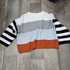 Striped Multicolor Women's Oversized Sweater